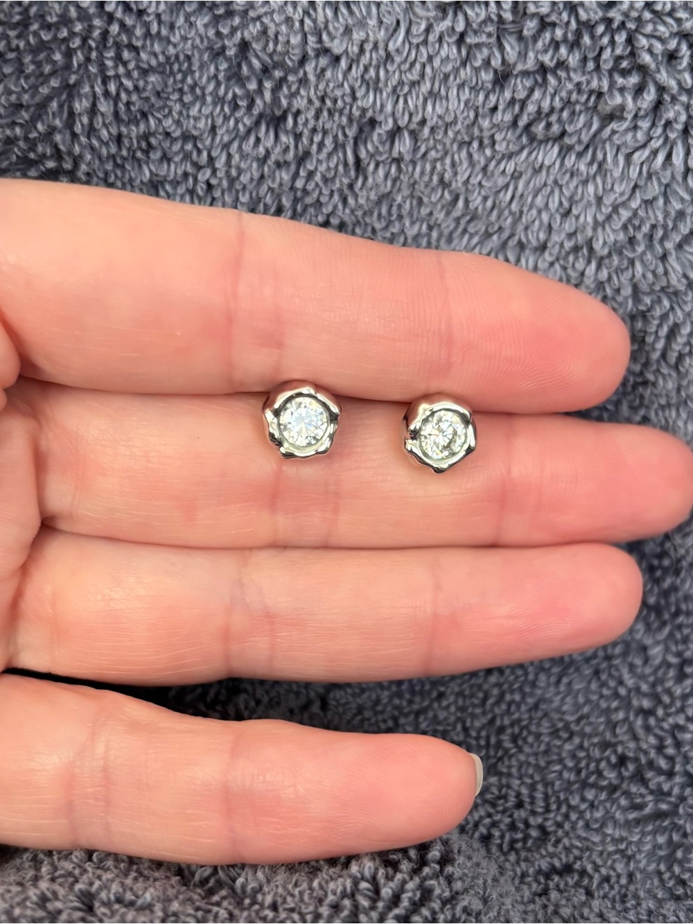 Alexis Bittar Asterales Molten Bezel Stud Earrings